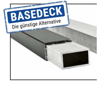 Isostep Aluminium Unterkonstruktion 4000x64x35mm schwarz Restposten