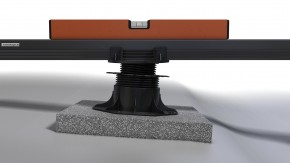 K & R Terracon Terrassenlager - Stellfuss verstellbar 35 - 70 mm Höhe, 8% neigbar